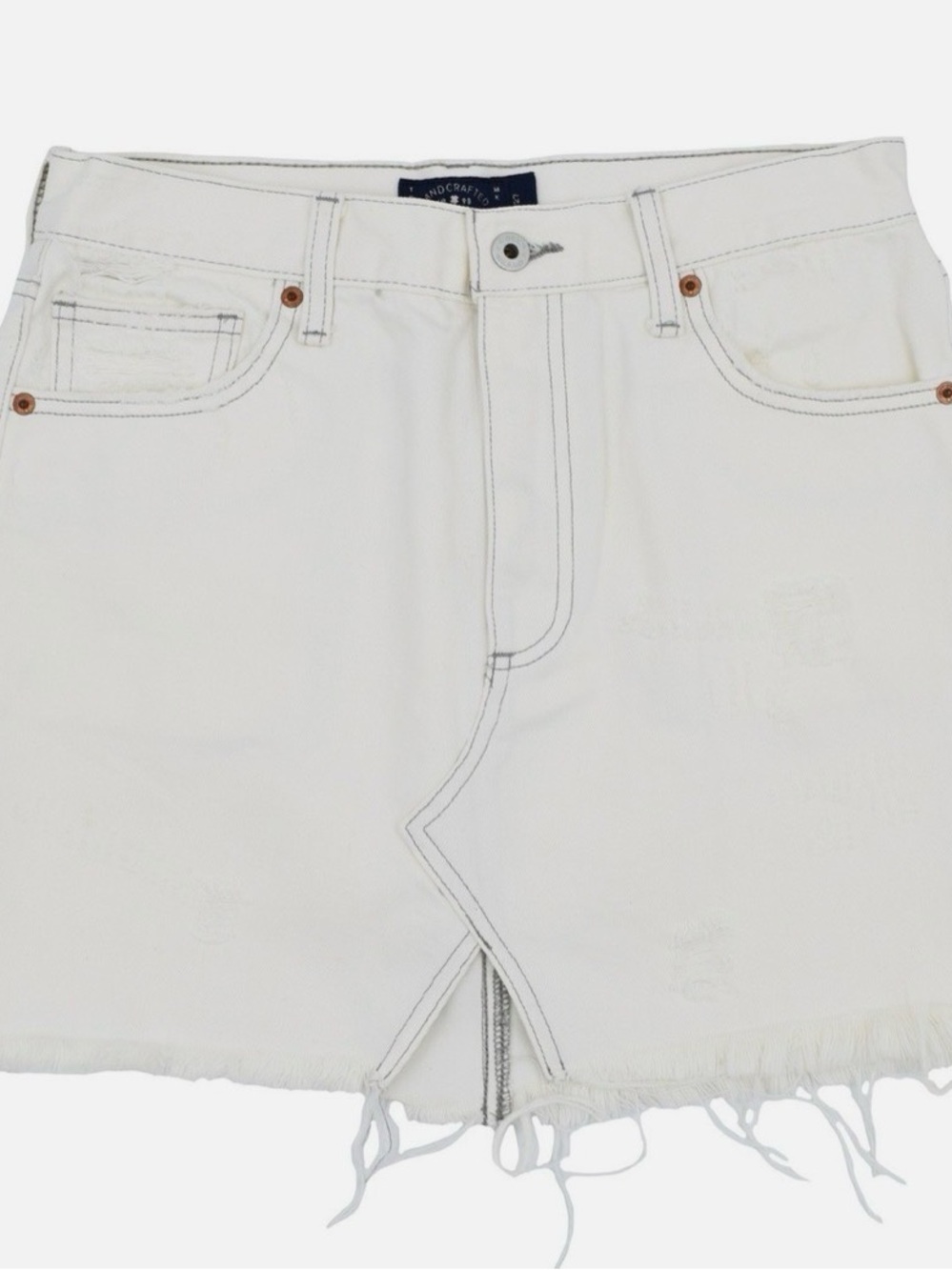 Lucky Brand Distressed Denim Mini Skirt
